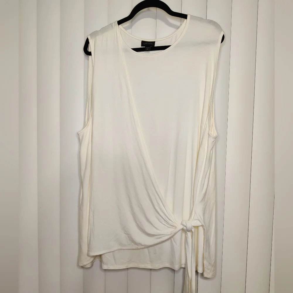 J Jill off white Sleeveless Blouse size 3x - Picture 1 of 3